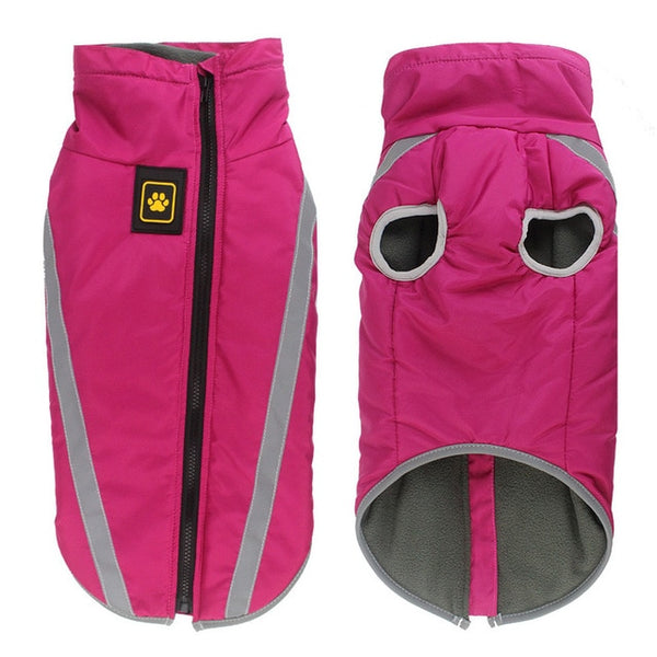 Waterproof Padded Fleece Jackets For Dogs - forpetneeds